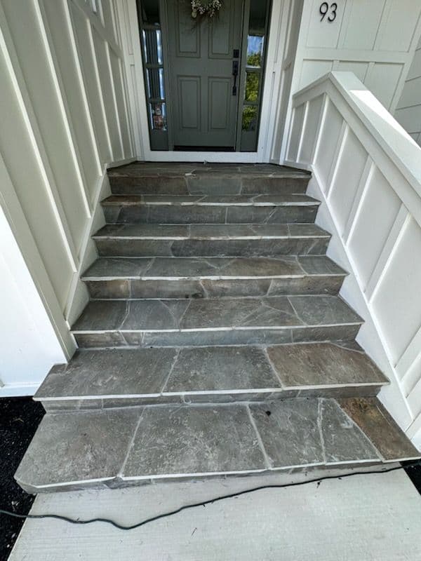 Concrete Walkway and Bluestone Entrance Enhancement image