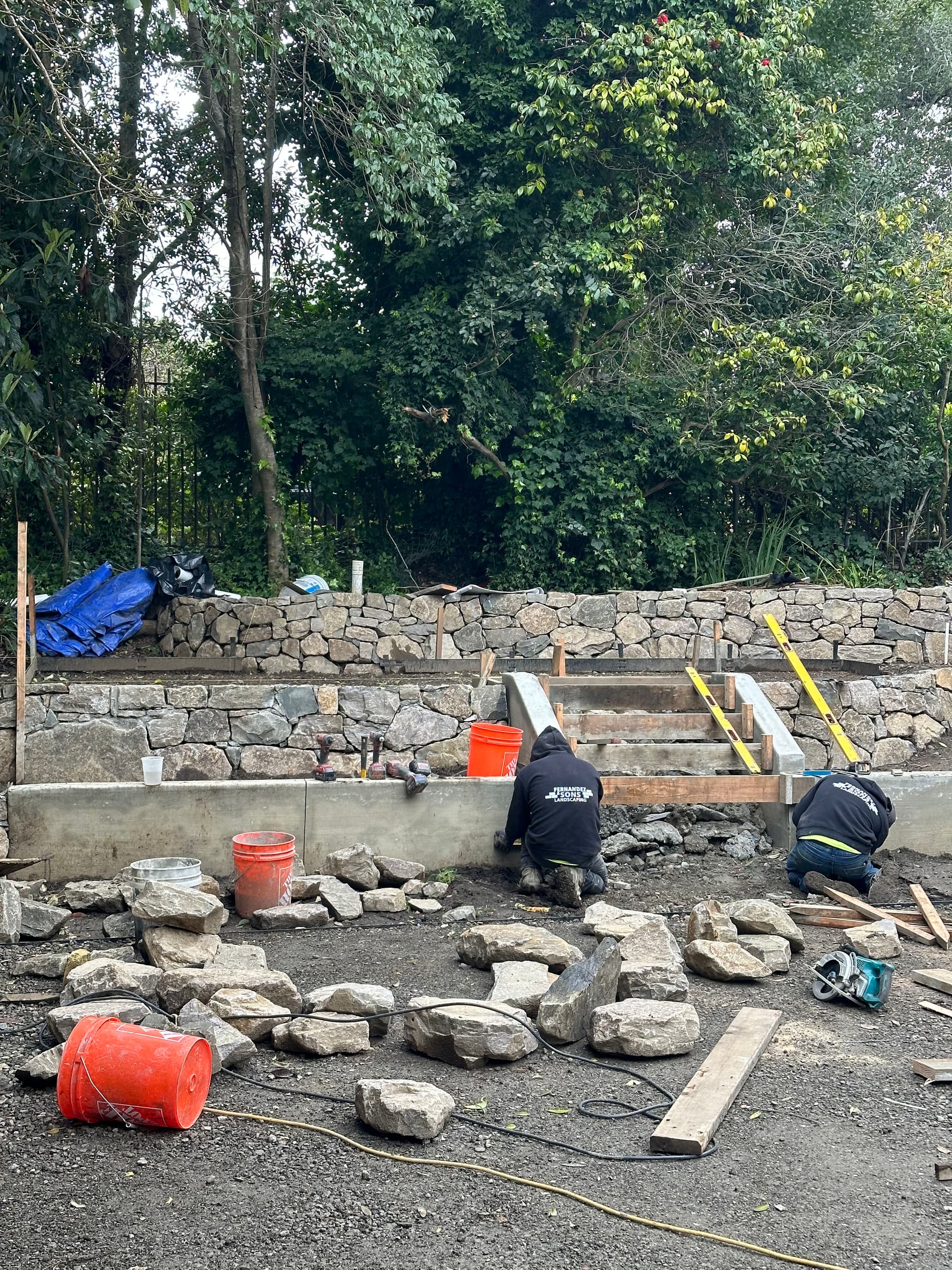 Gallery photos for Natural Stone Walls and Steps Installation in Piedmont: Image #3